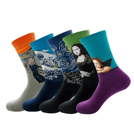 Iconic Socks Famous Paintings Art Gallery - 5 Pairs