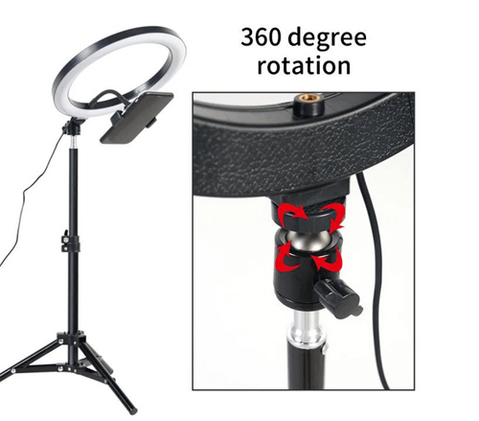 LED Ring Light 26CM with Tripod Phone Holder