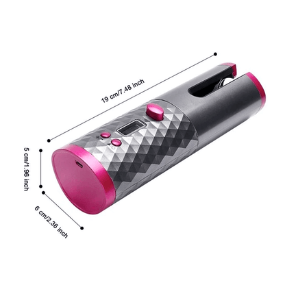 Wireless Automatic Curler with LCD Display