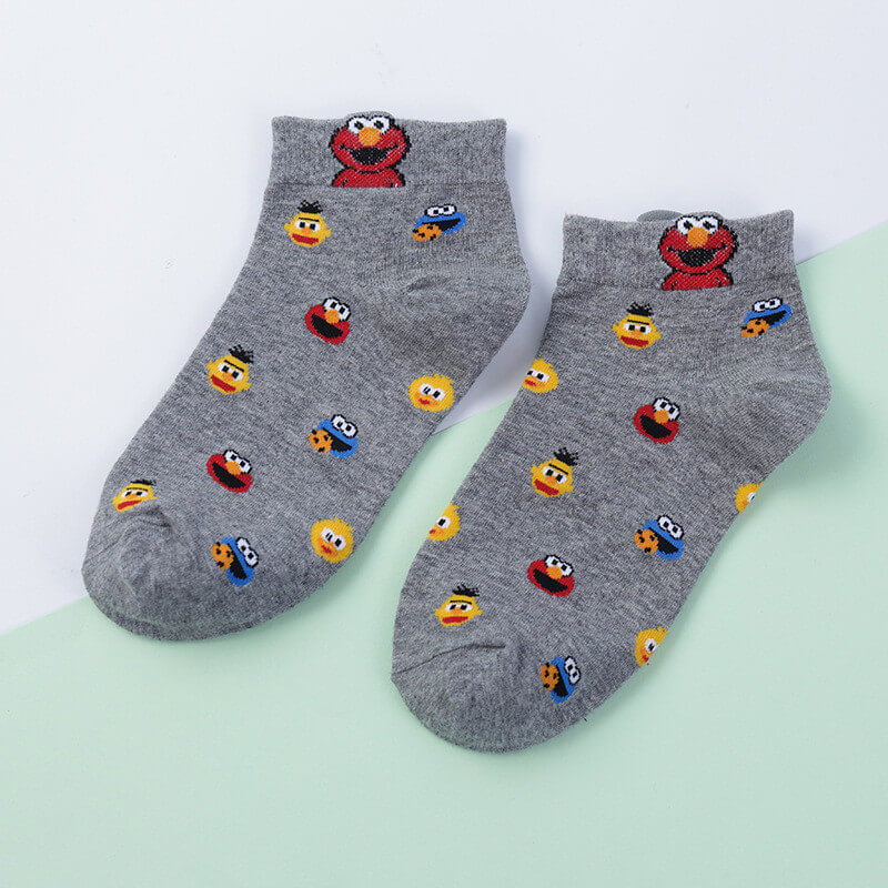 Set of 5 Sesame Street Fashion Unisex Ankle Socks