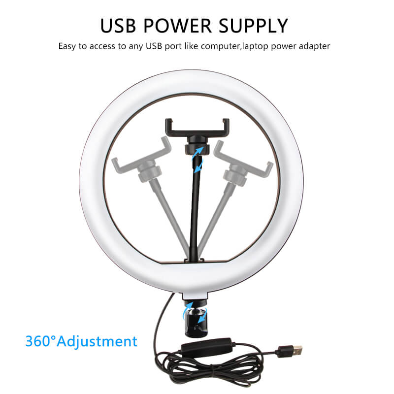 LED Ring Light 26CM with Tripod Phone Holder