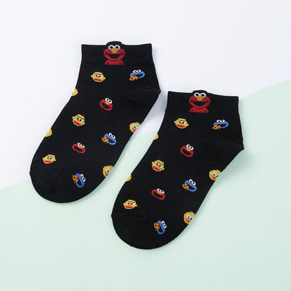 Set of 5 Sesame Street Fashion Unisex Ankle Socks