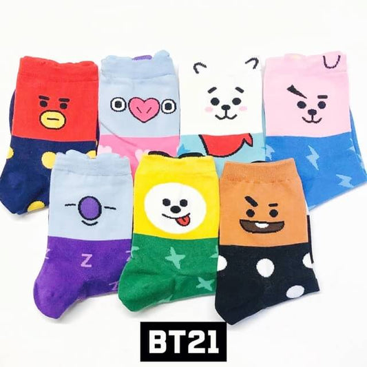 7 Pairs - BT21 Socks Festival Series