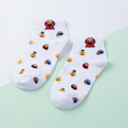 Set of 5 Sesame Street Fashion Unisex Ankle Socks