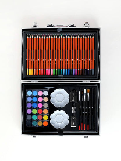 Art Set - 145pcs Coloring, Drawing and Painting Set with Case