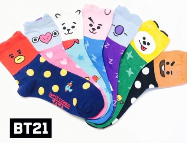 7 Pairs - BT21 Socks Festival Series