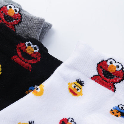 Set of 5 Sesame Street Fashion Unisex Ankle Socks