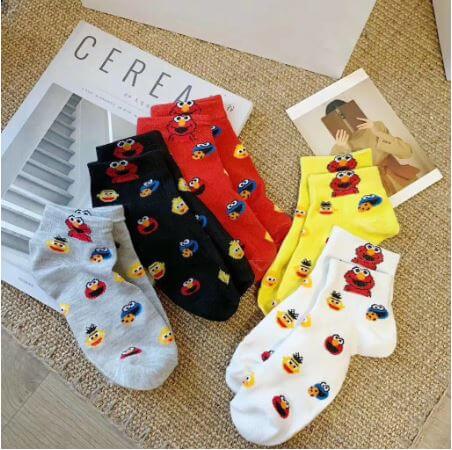 Set of 5 Sesame Street Fashion Unisex Ankle Socks