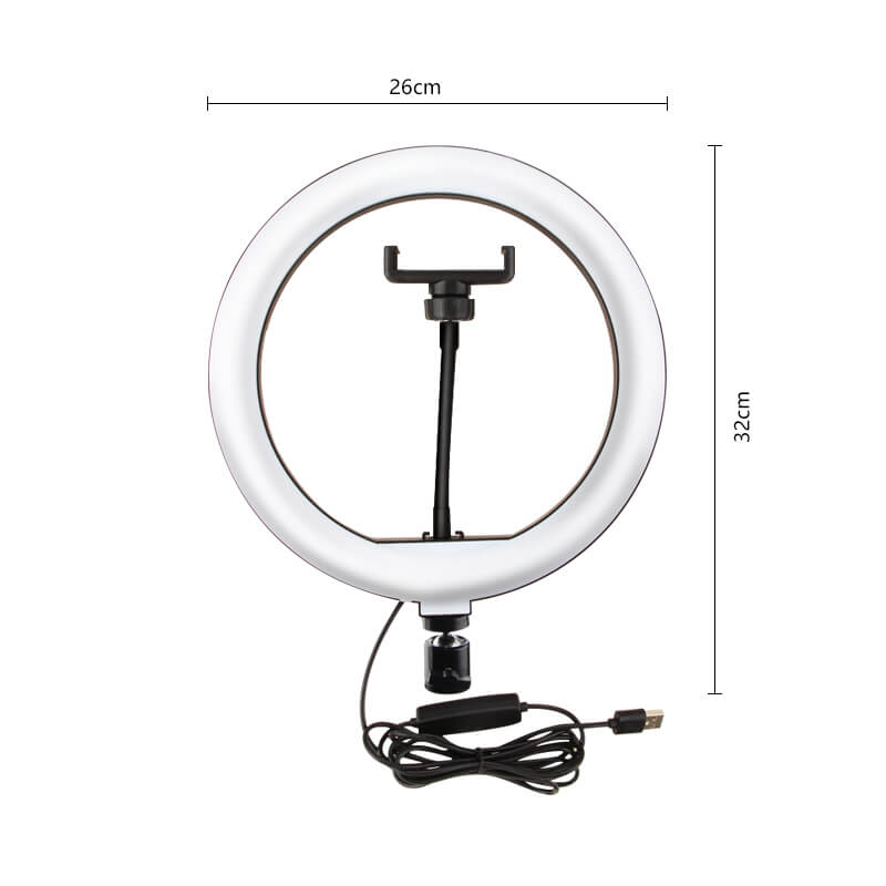 LED Ring Light 26CM with Tripod Phone Holder