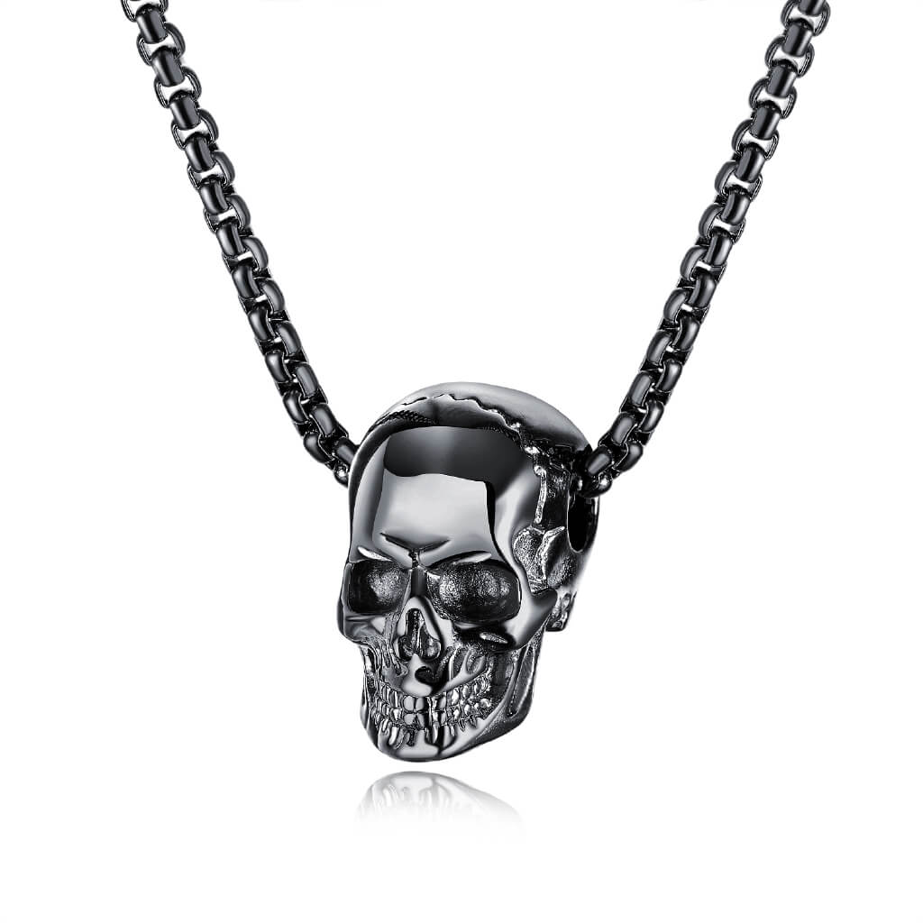 Fashion Skull Stainless Steel Pendant Necklace