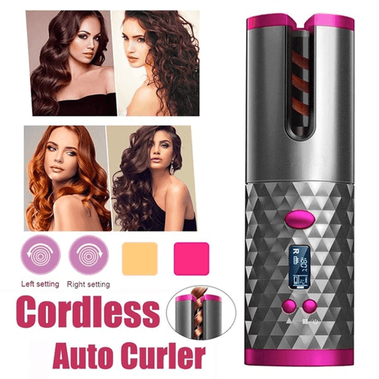 Wireless Automatic Curler with LCD Display